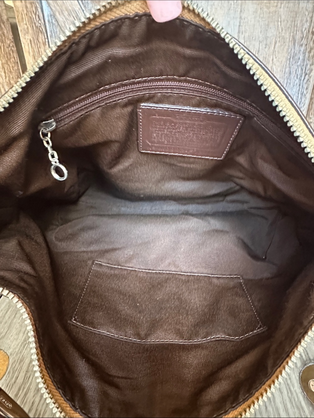 Coach F13100 Leather Hobo Shoulder Bag - Picture 10 of 16